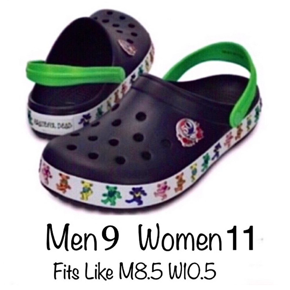 GRATEFUL DEAD Crocs 50th Anniversary M9 W11 NWT